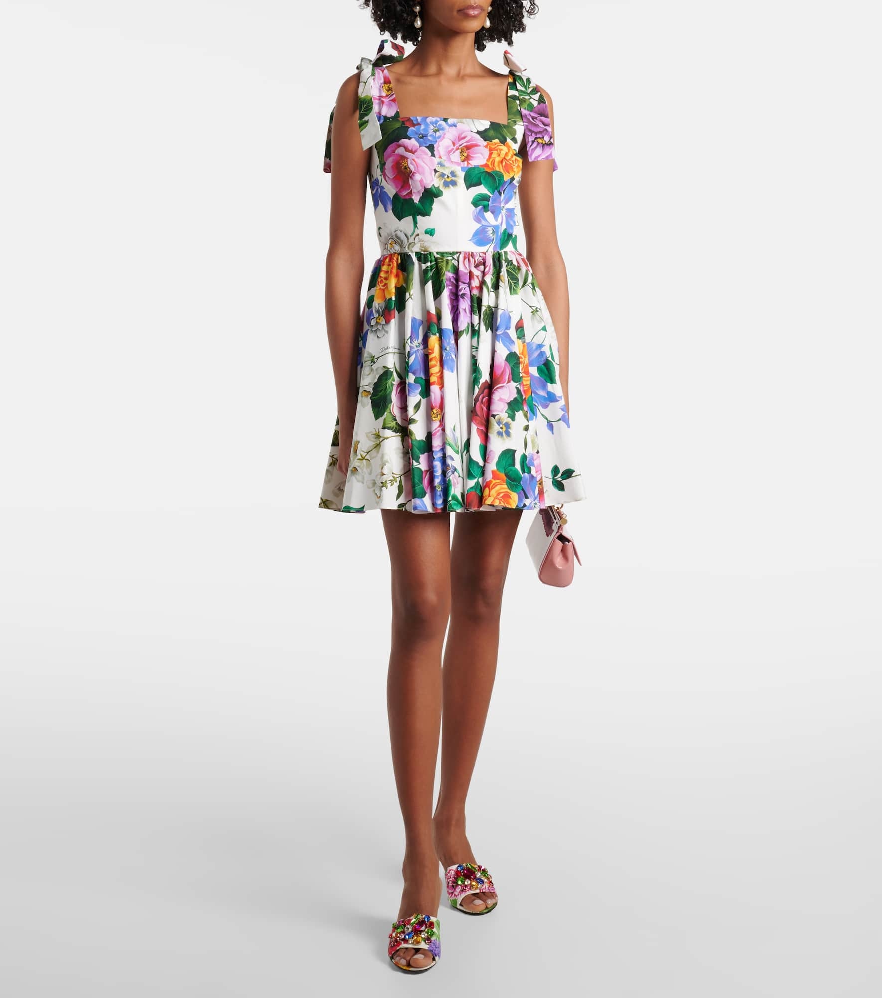 Floral cotton minidress - 2