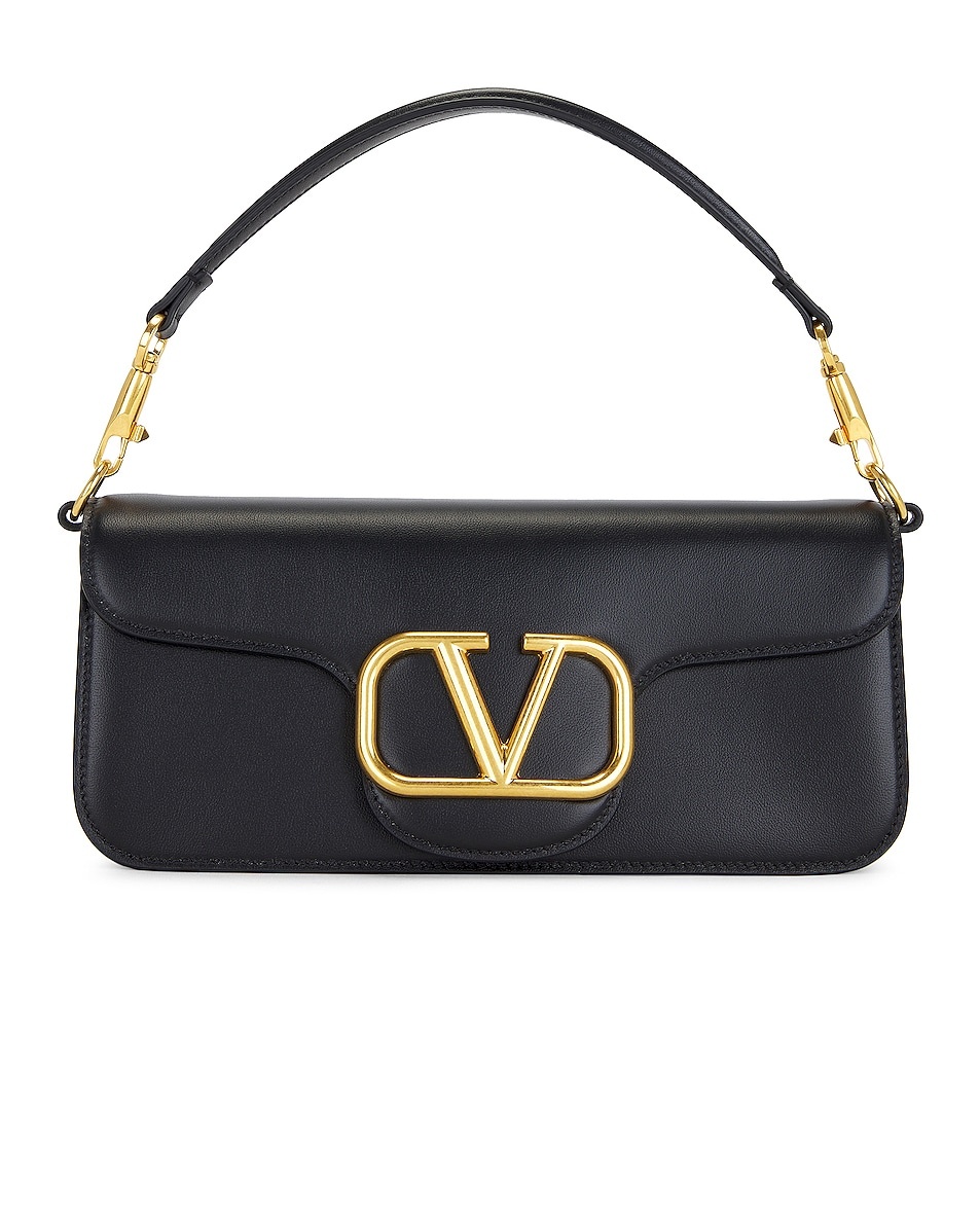 ショルダーバッグ・ポシェット VALENTINO FW25 Shoulder bags (2W2B0L26AVP 0NO) Valentino Garavani Mini VLOGO Drawstring Leather Shoulder