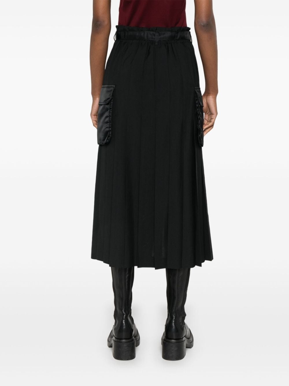 pleated midi skirt - 4