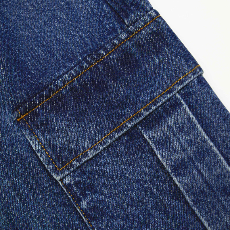 Denim Cargo Midi Skirt 6