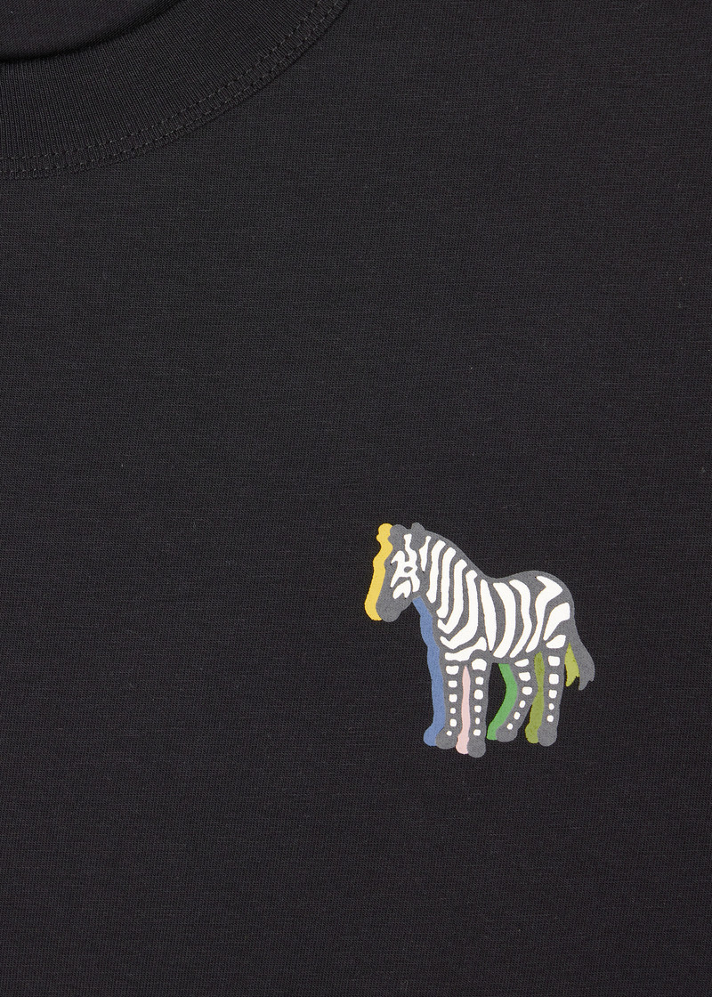 Paul Smith Black '3D Zebra' Print T-Shirt outlook