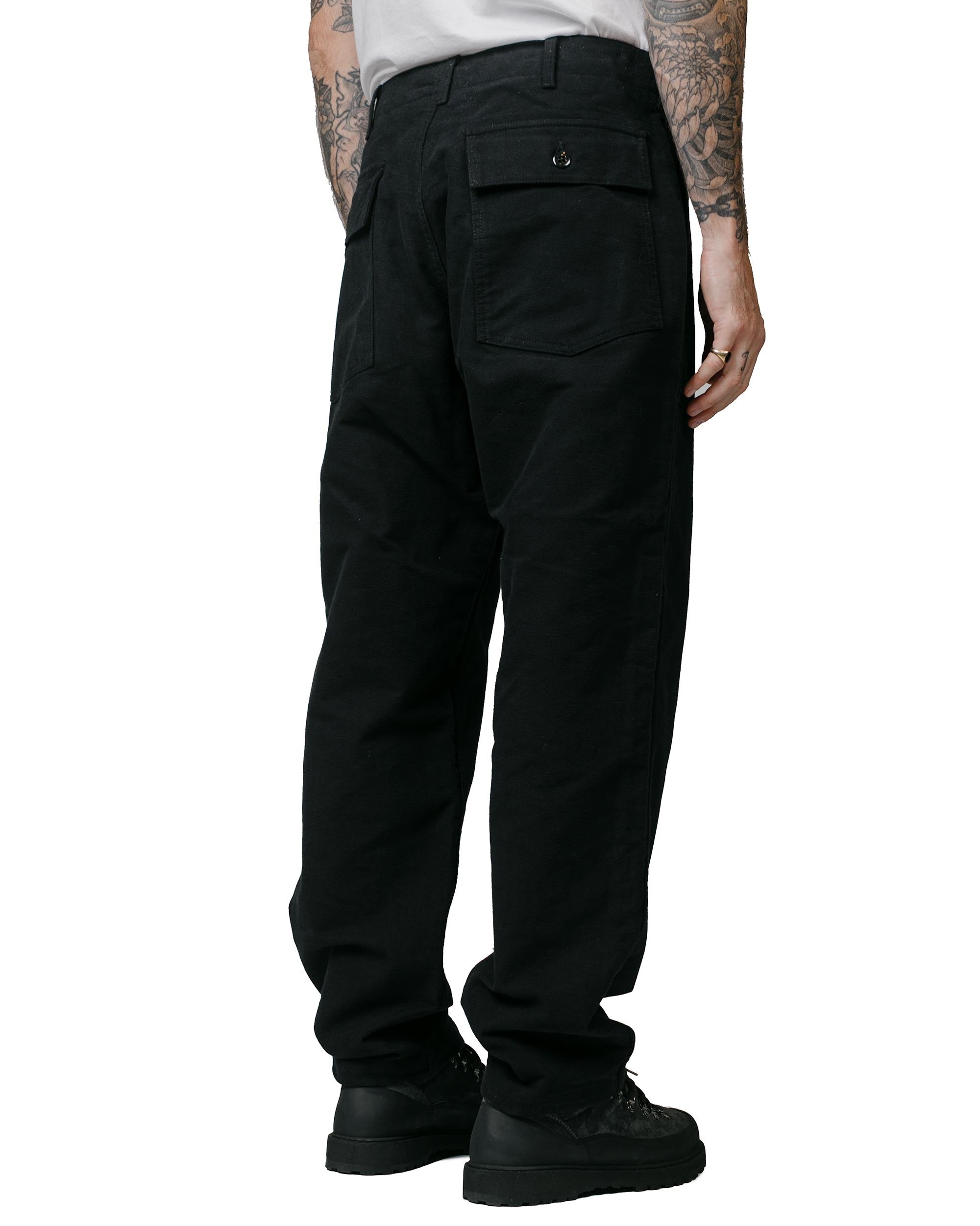 Fatigue Pant Black Cotton Moleskin - 3