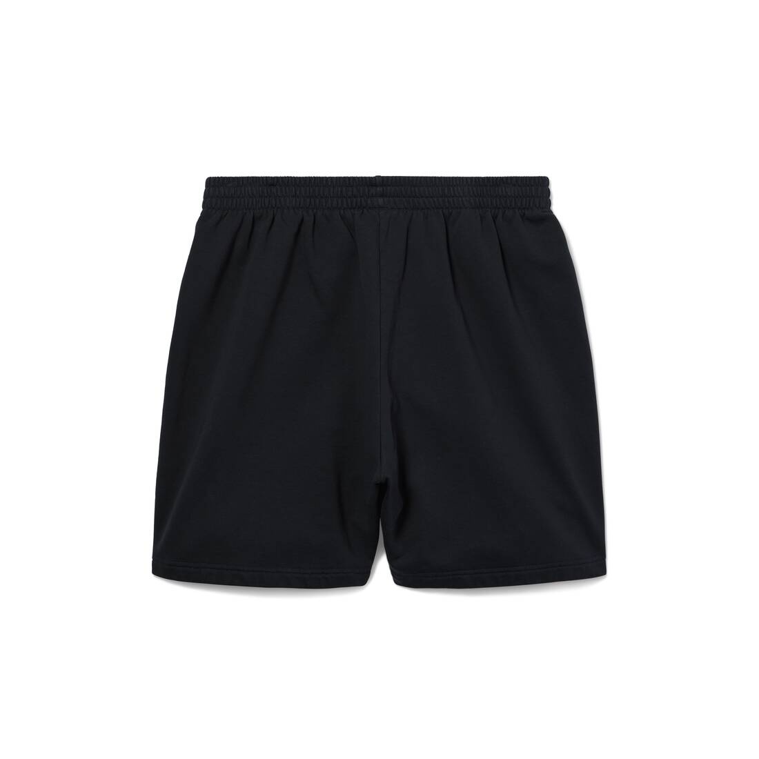 I Love Paris & Balenciaga Sweat Shorts in Black Faded - 2