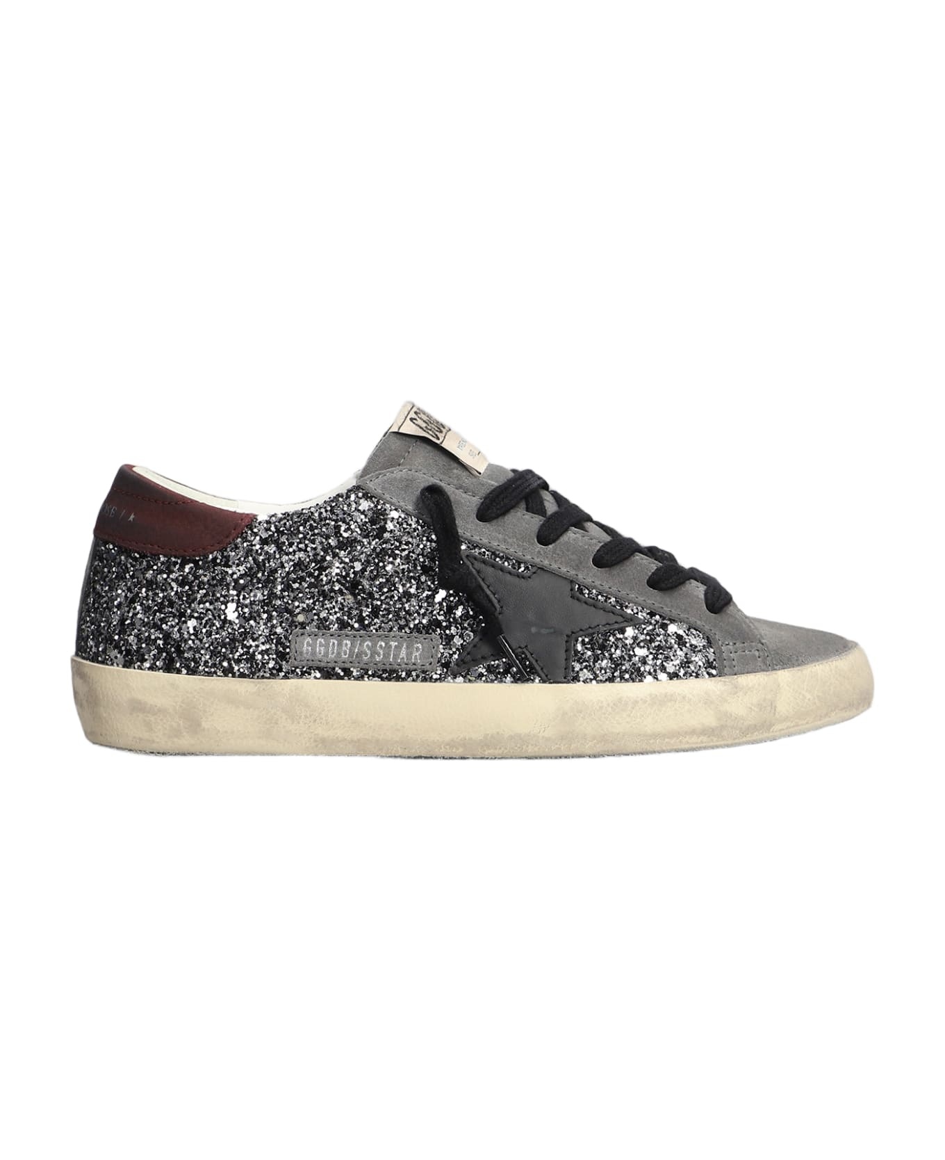 Glittered Lace-up Sneakers - 1