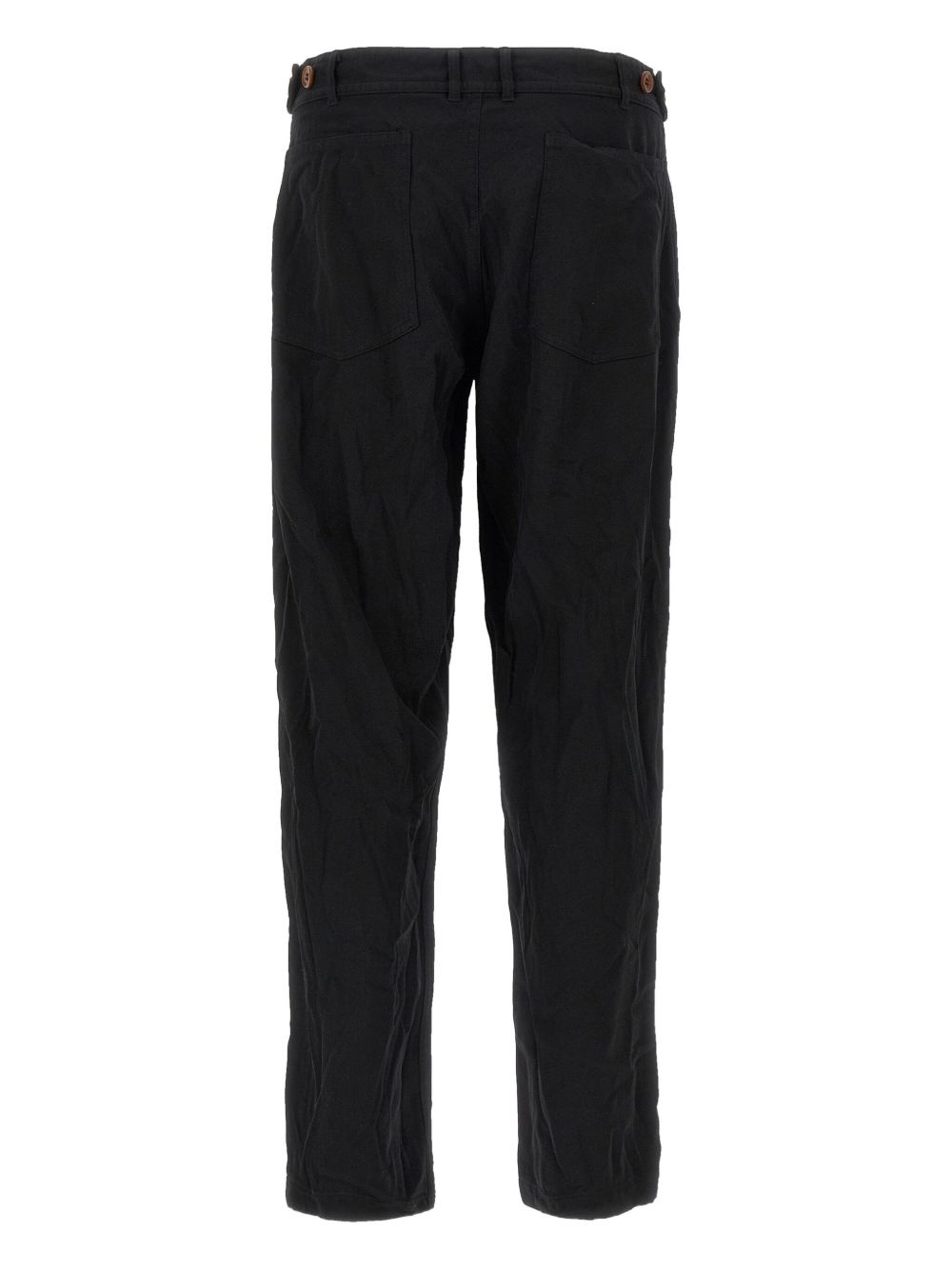 crease-effect trousers - 2
