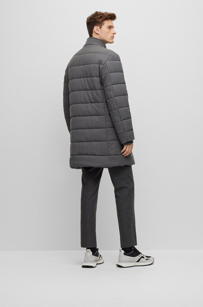REGULAR-FIT PADDED COAT IN A STRETCH WOOL BLEND 5