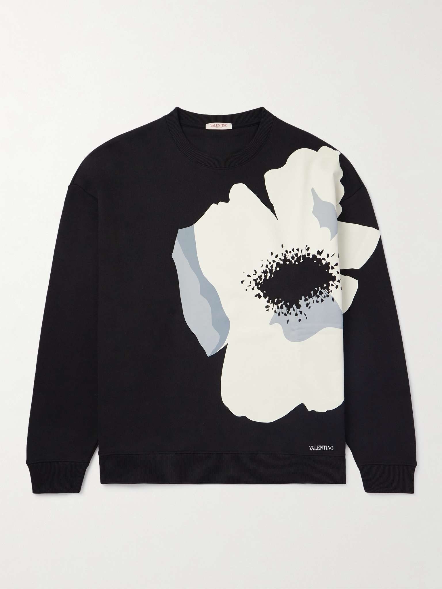 Floral-Print Cotton-Jersey Sweatshirt - 1