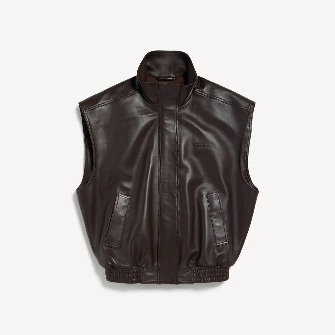 Women's Sleeveless Blouson in Moka - 1