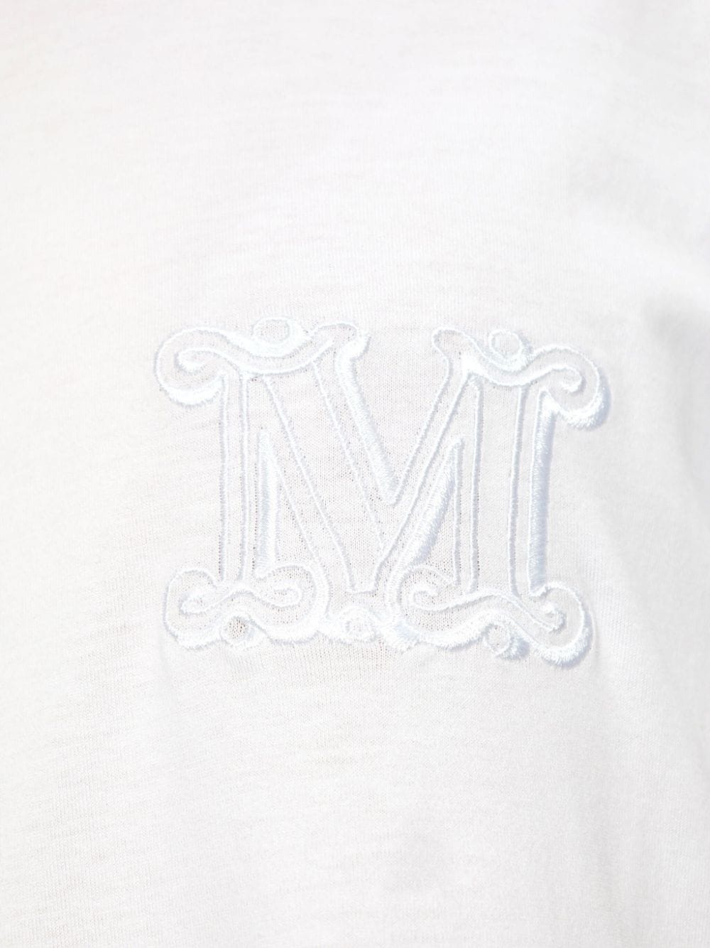 monogram-embroidered cotton T-shirt - 5