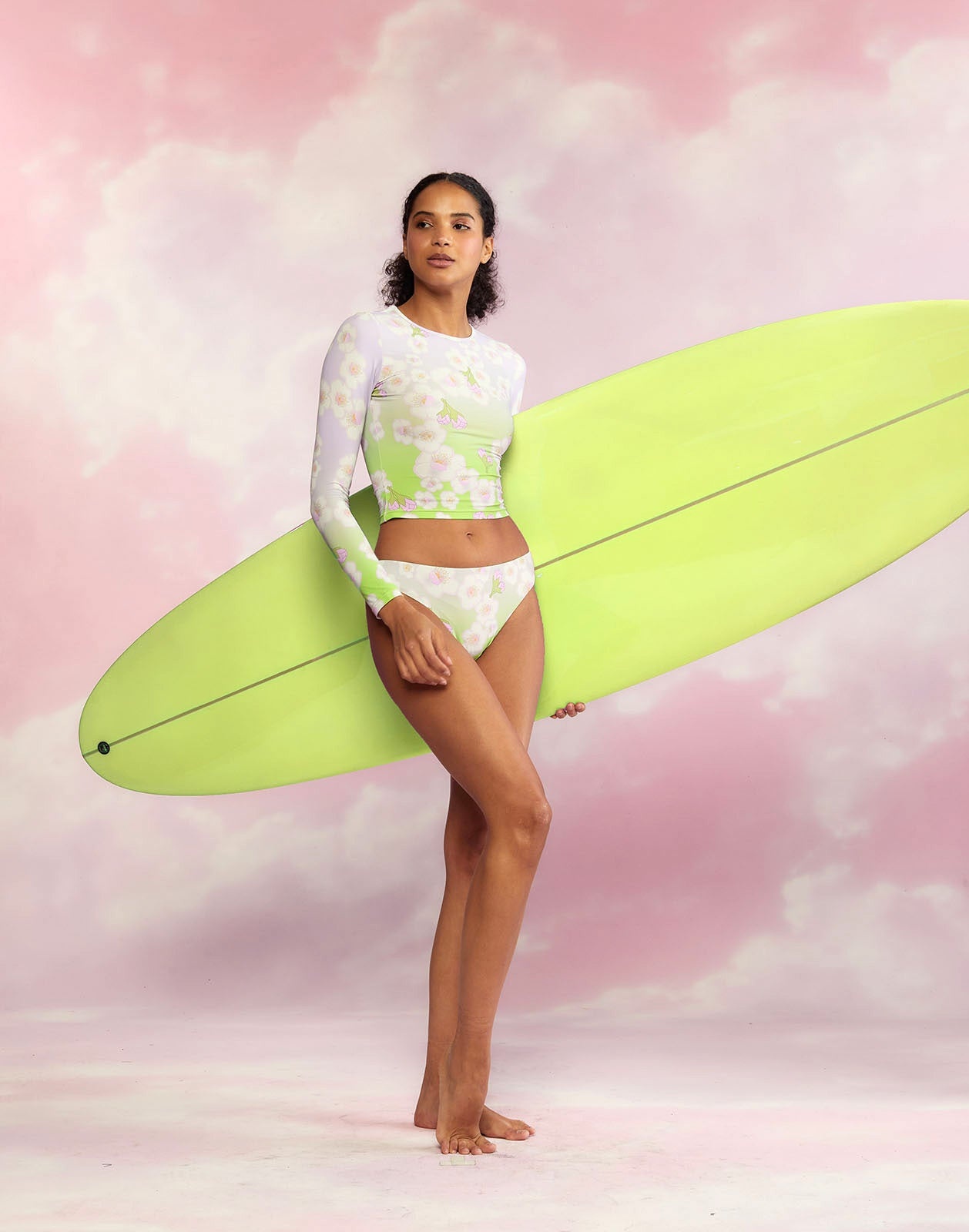 Custom 7' Surfboard - Cheery Blossom - 4