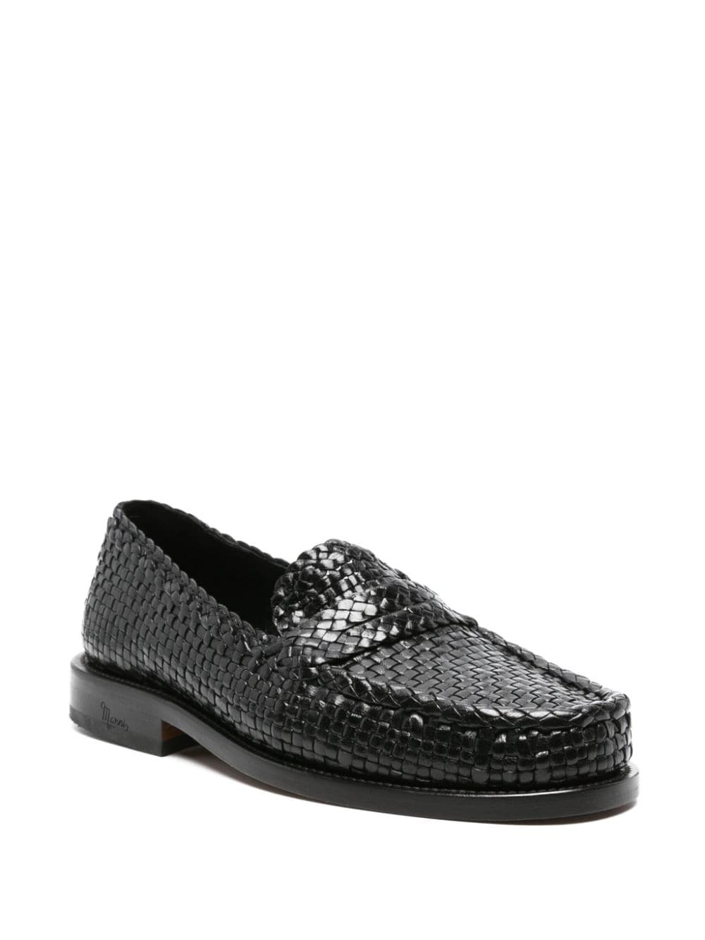 Bambi woven leather loafers - 2