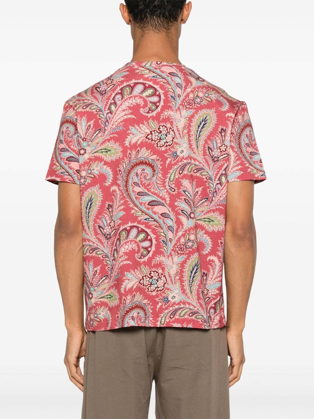 paisley-print T-shirt - 3