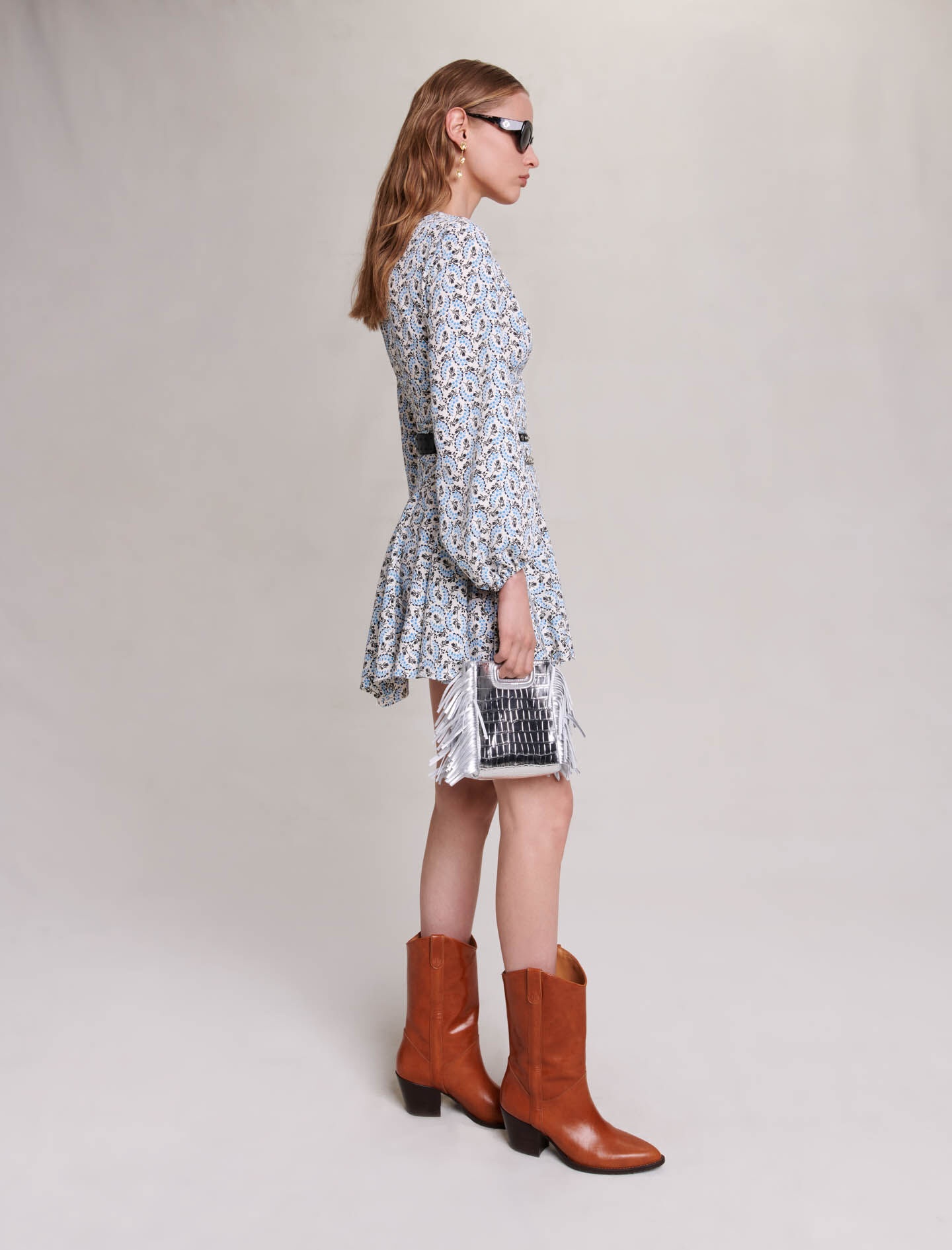 Short crepe dress - 4
