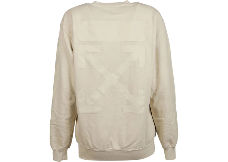 Off-White OFF-WHITE Oversized Diag Sweatshirt Ecru outlook