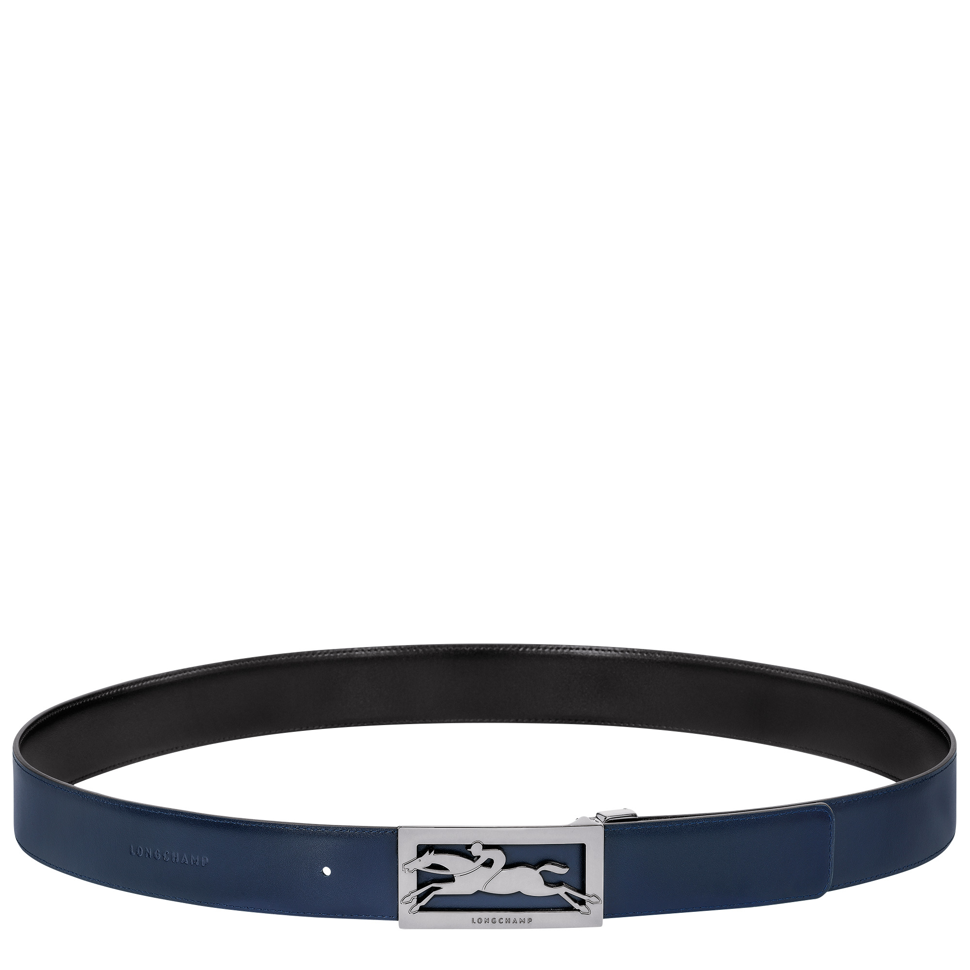 Delta Box Men's belt Black/Navy - Leather - 2