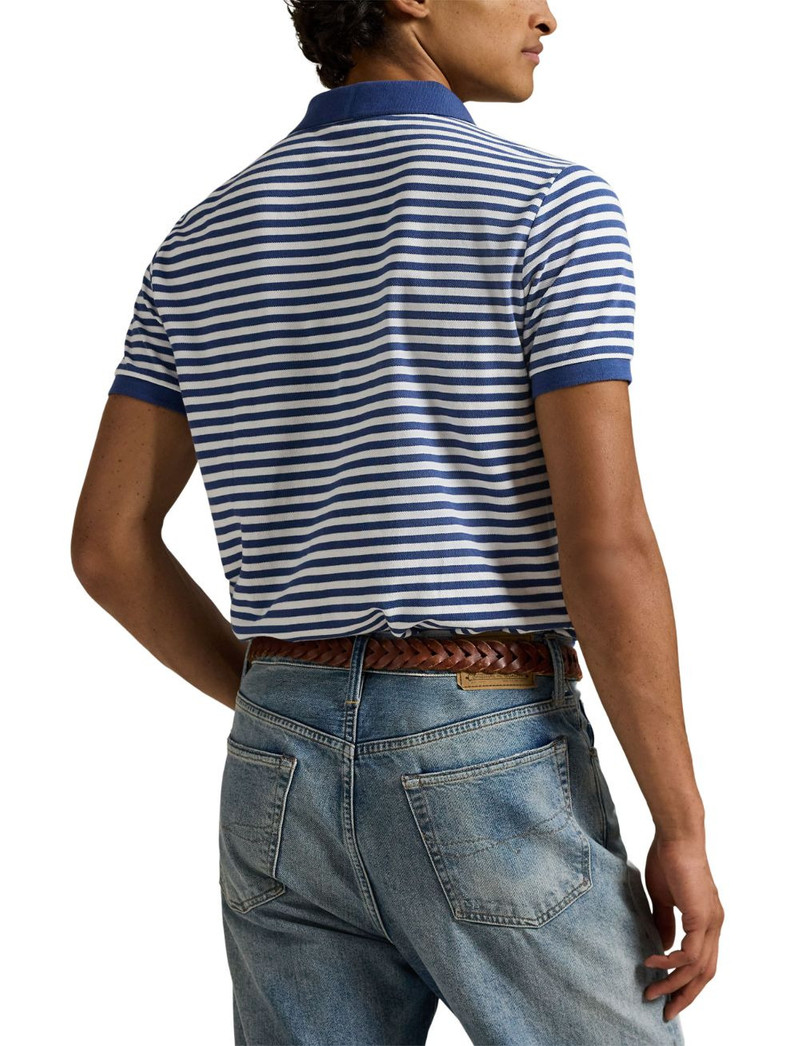striped pique polo shirt 4