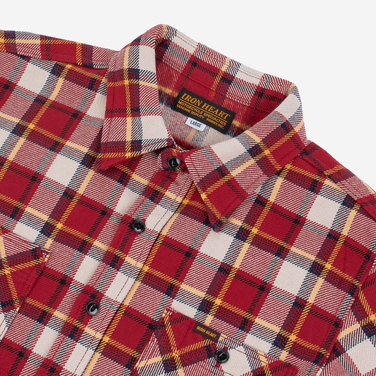 Ultra Heavy Flannel Classic Check Work Shirt - Red - 6