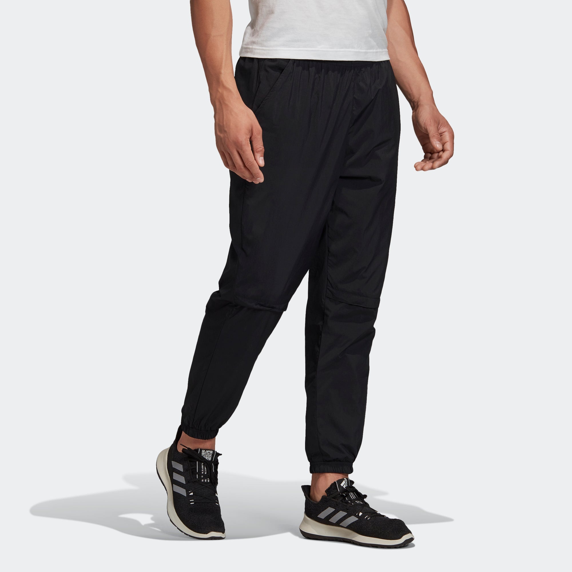 Men's adidas Mh Wv Tp Running Training Woven Bundle Feet Sports Pants/Trousers/Joggers Black FL3898 - 5