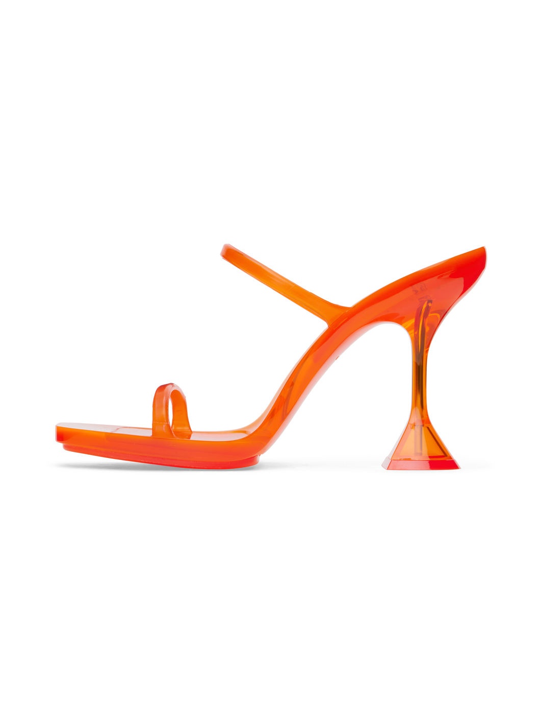 Orange Brito Slipper Heeled Sandals - 3