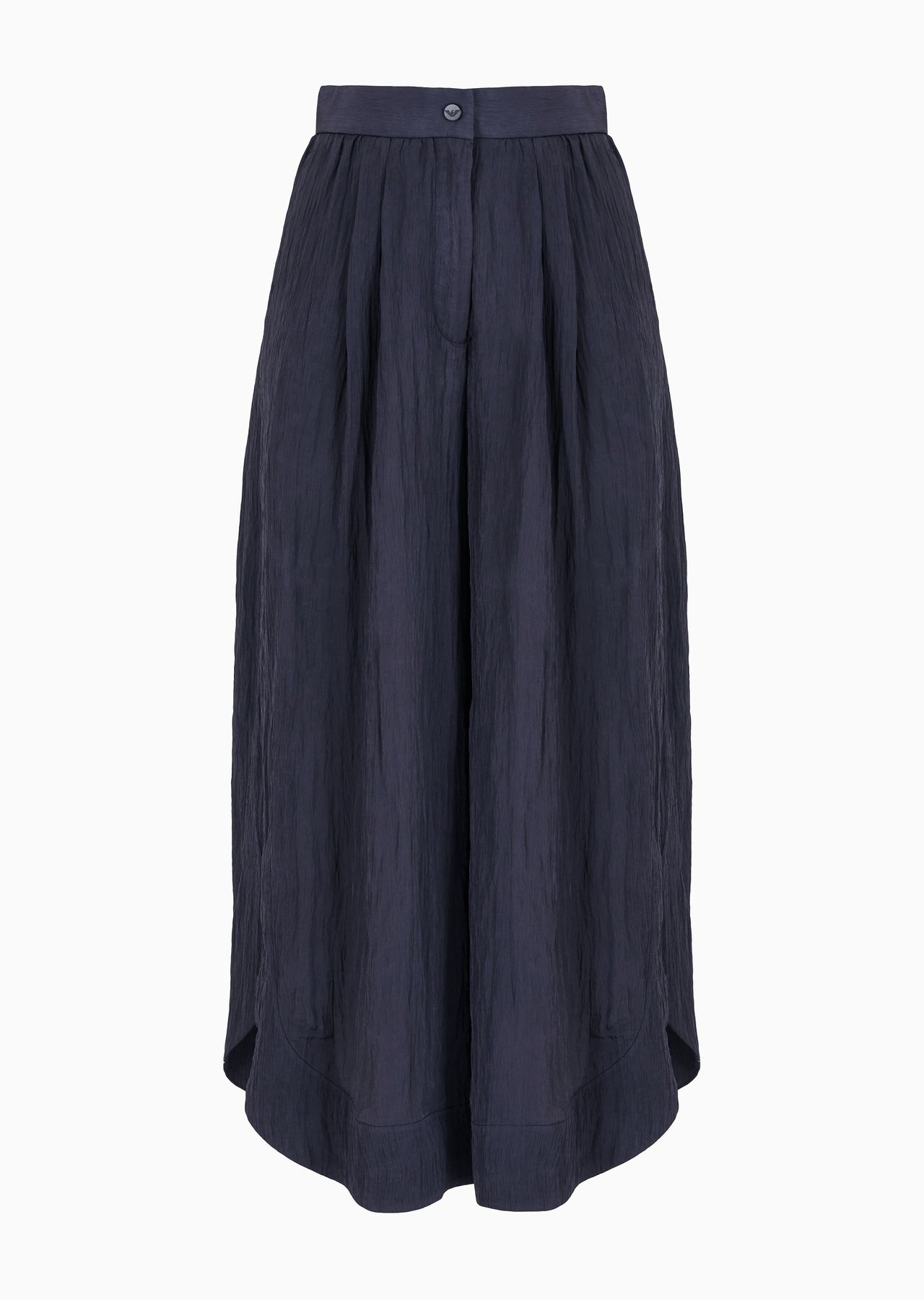 Extra wide-leg nylon-crépon trousers - 1