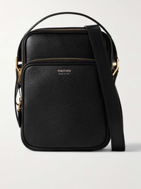 TOM FORD Full-Grain Leather Messenger Bag | REVERSIBLE