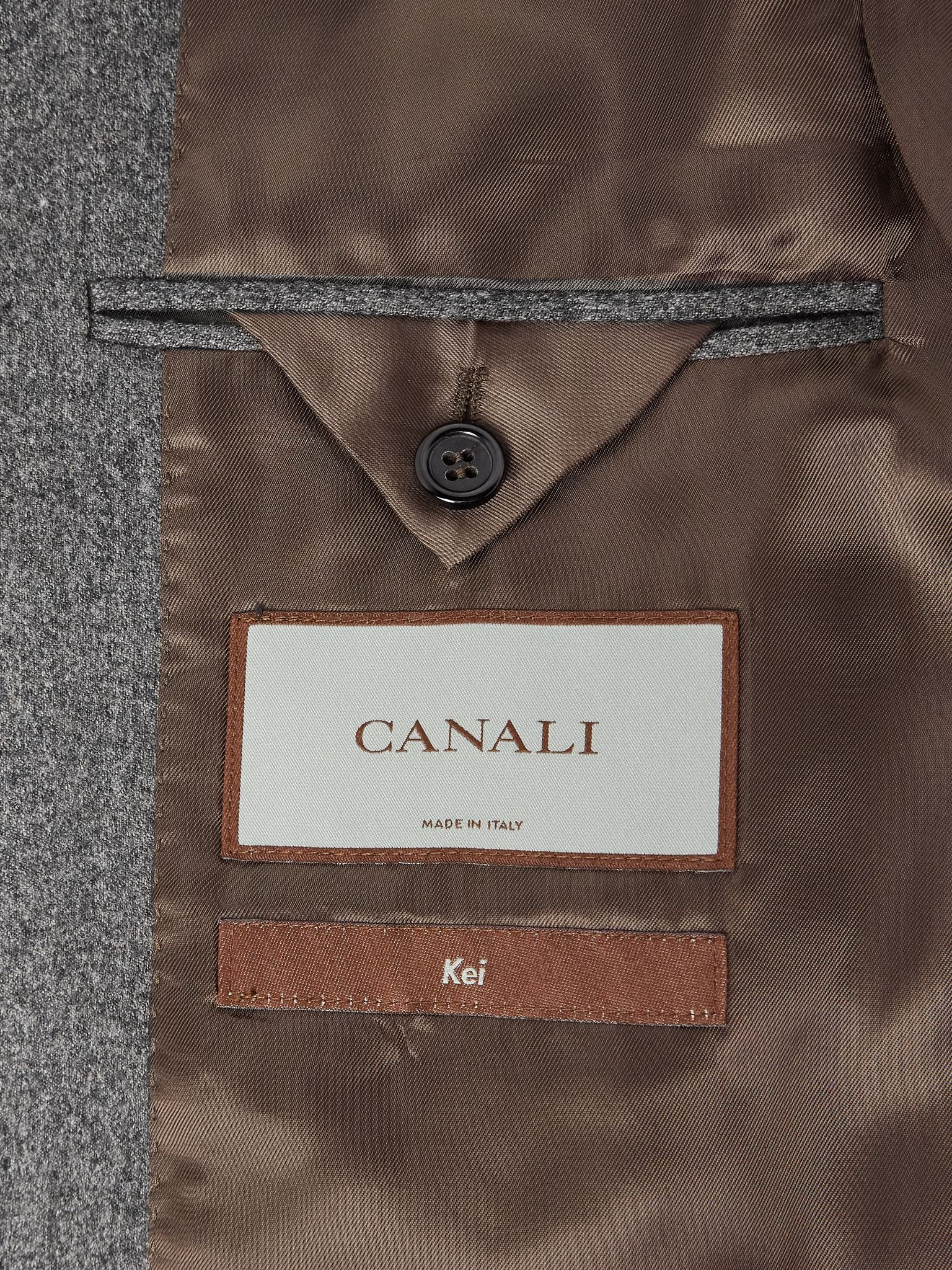 Impeccabile Double-Breasted Wool Suit Jacket Gray - 6