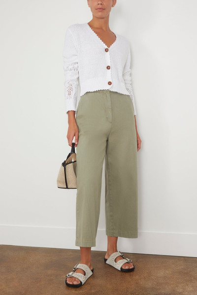 RACHEL COMEY Olia Cardigan in White outlook