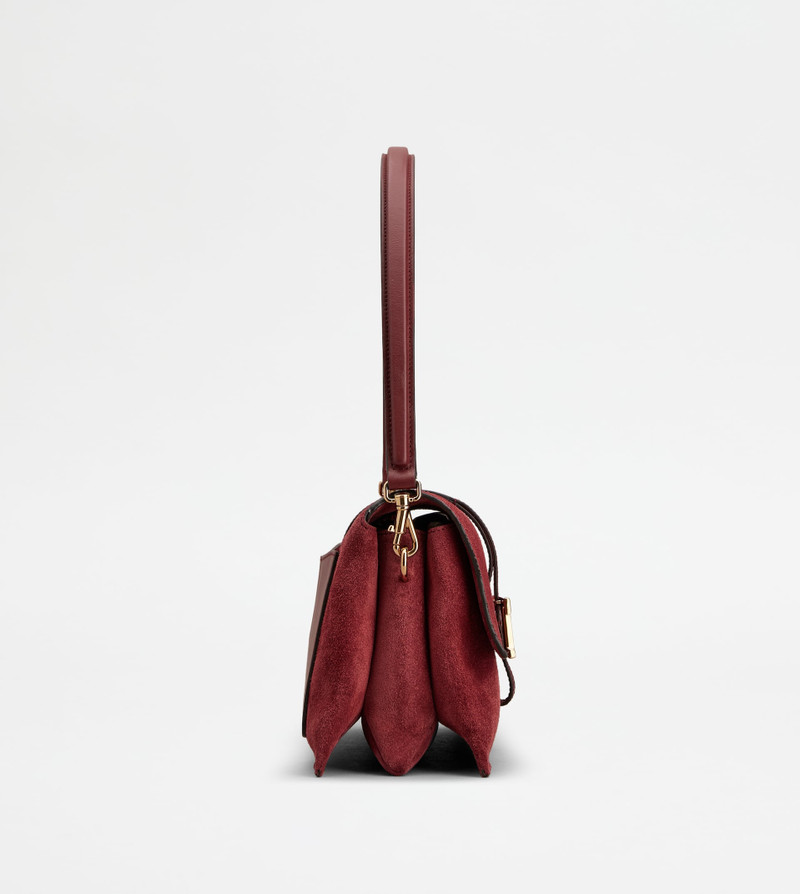 T TIMELESS FLAP BAG IN SUEDE MINI - RED 2