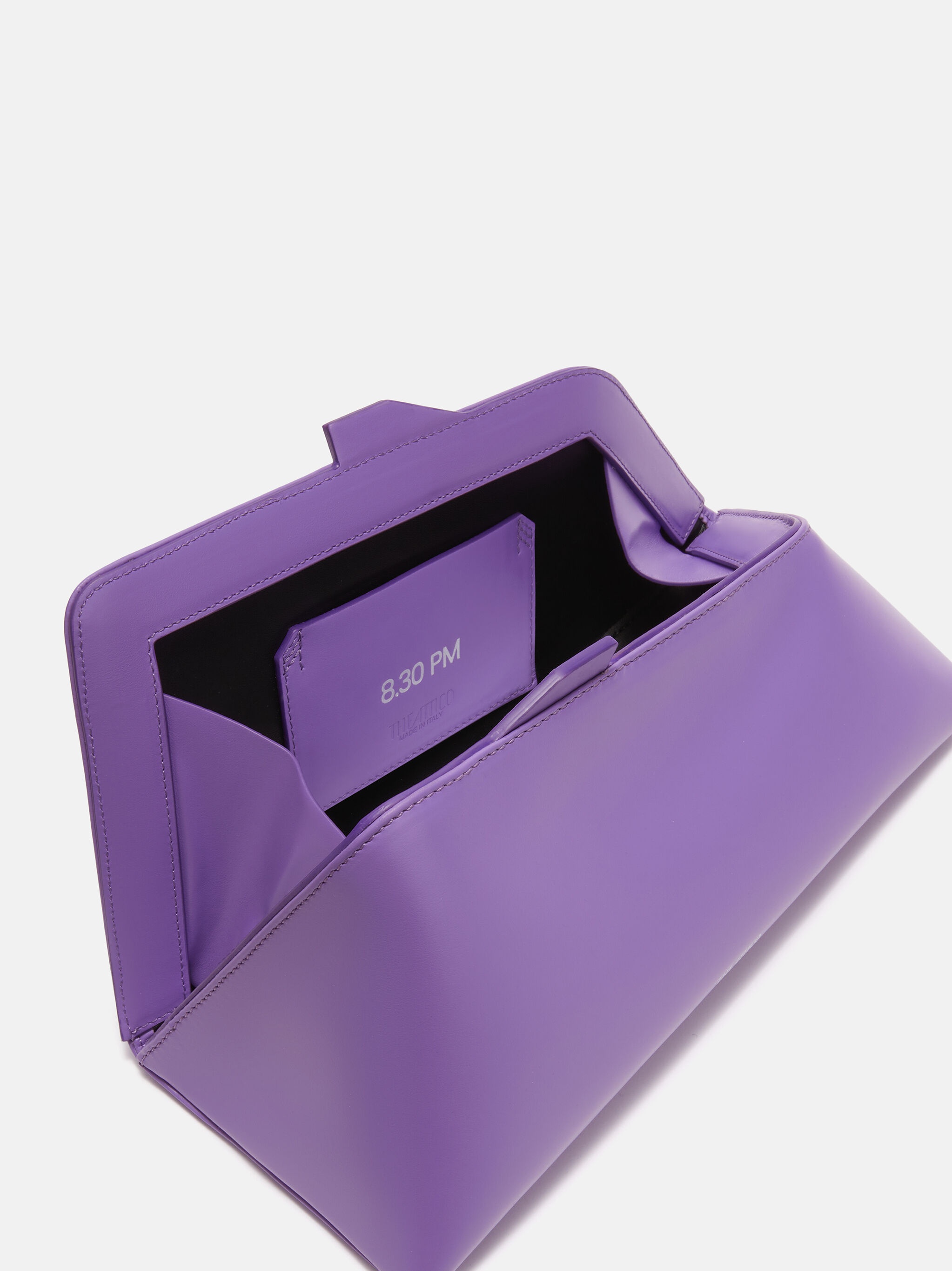 ''8.30PM'' MAUVE OVERSIZED CLUTCH - 4