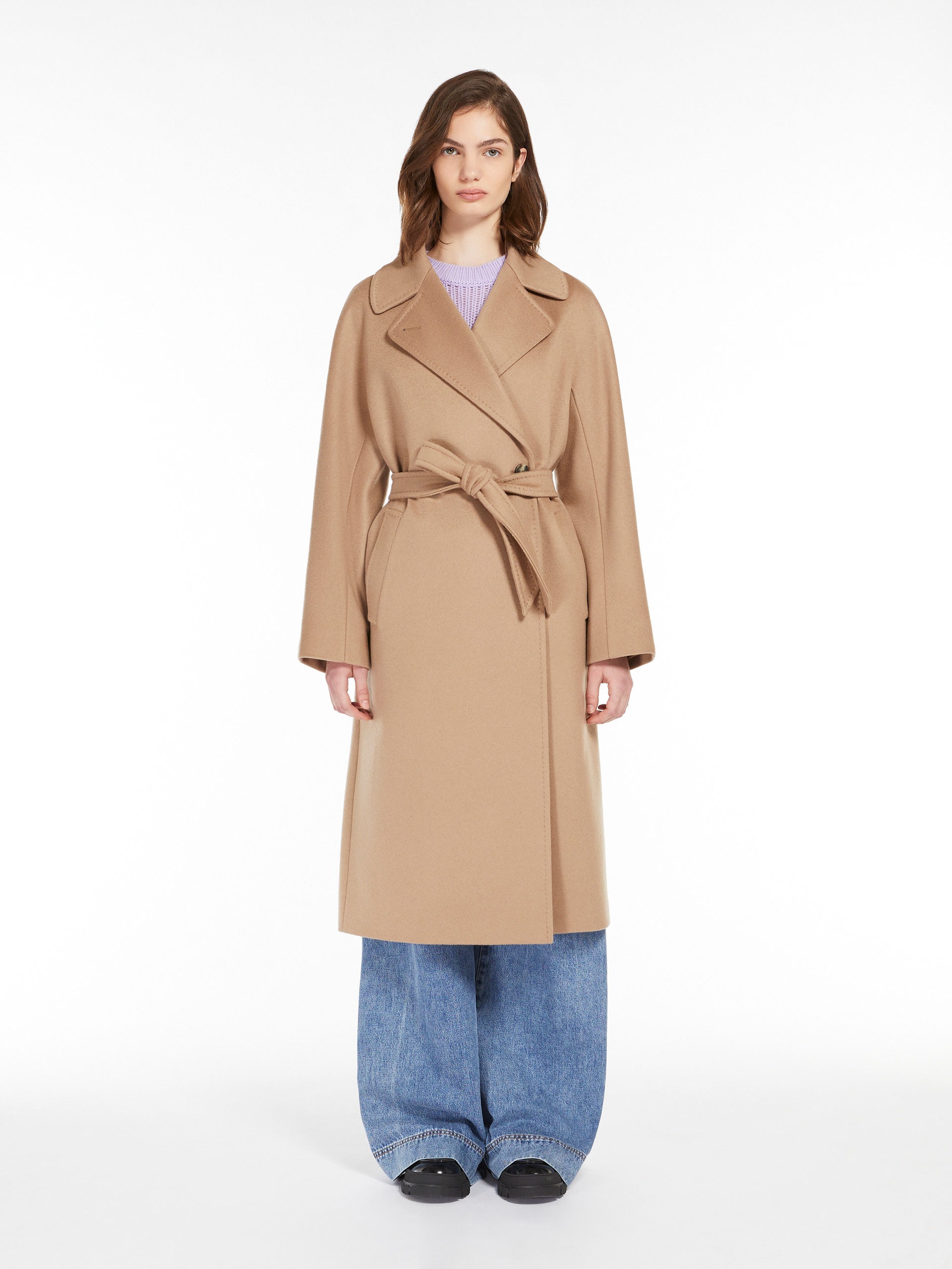CASCIA Belted cashmere coat - 3