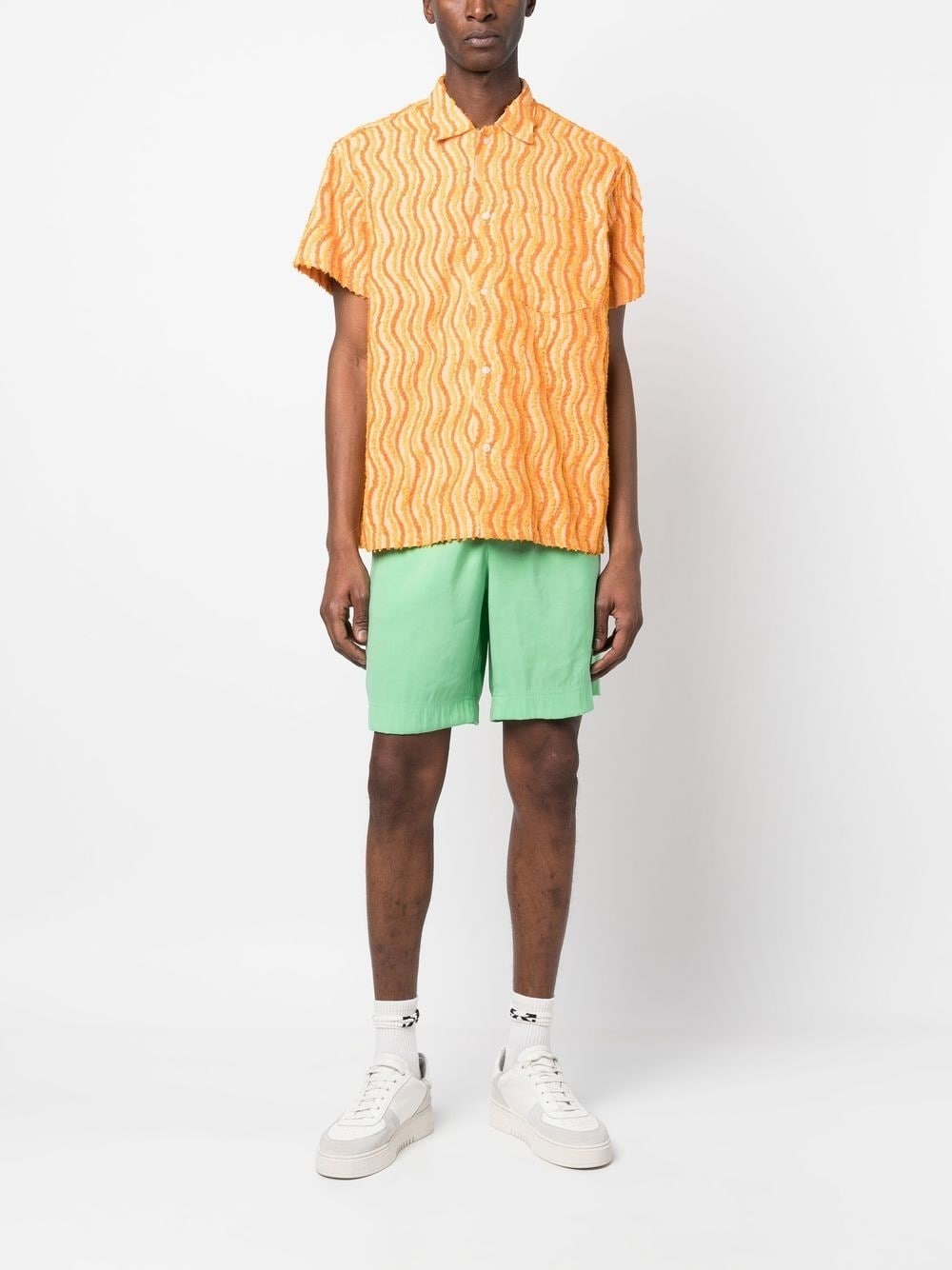 elasticated-waistband shorts - 2