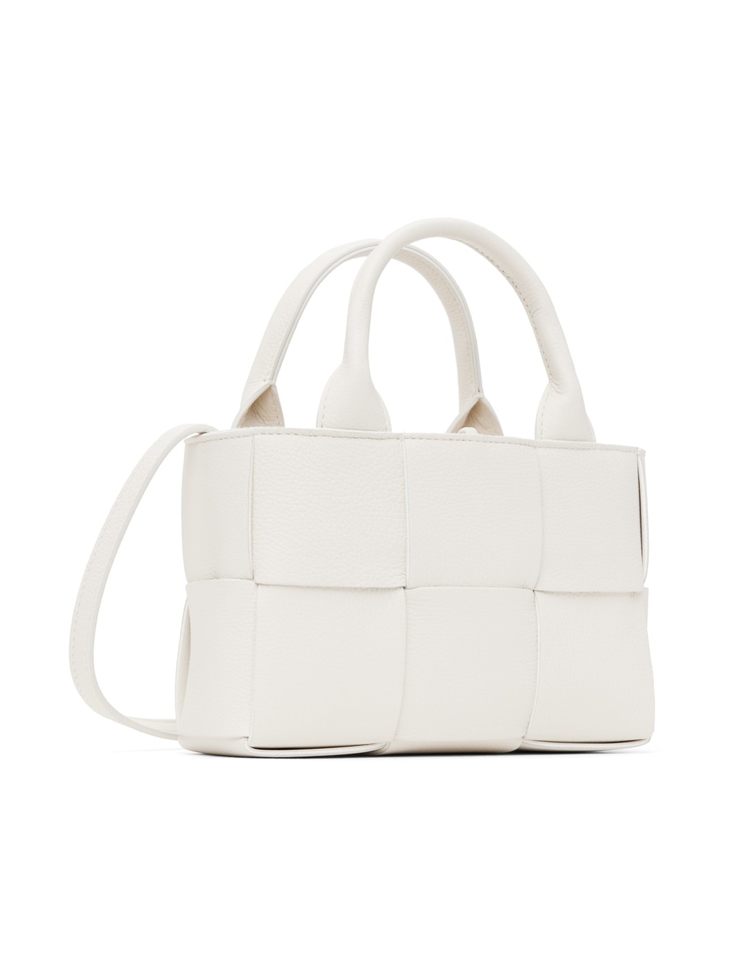 White Mini Arco Tote - 3