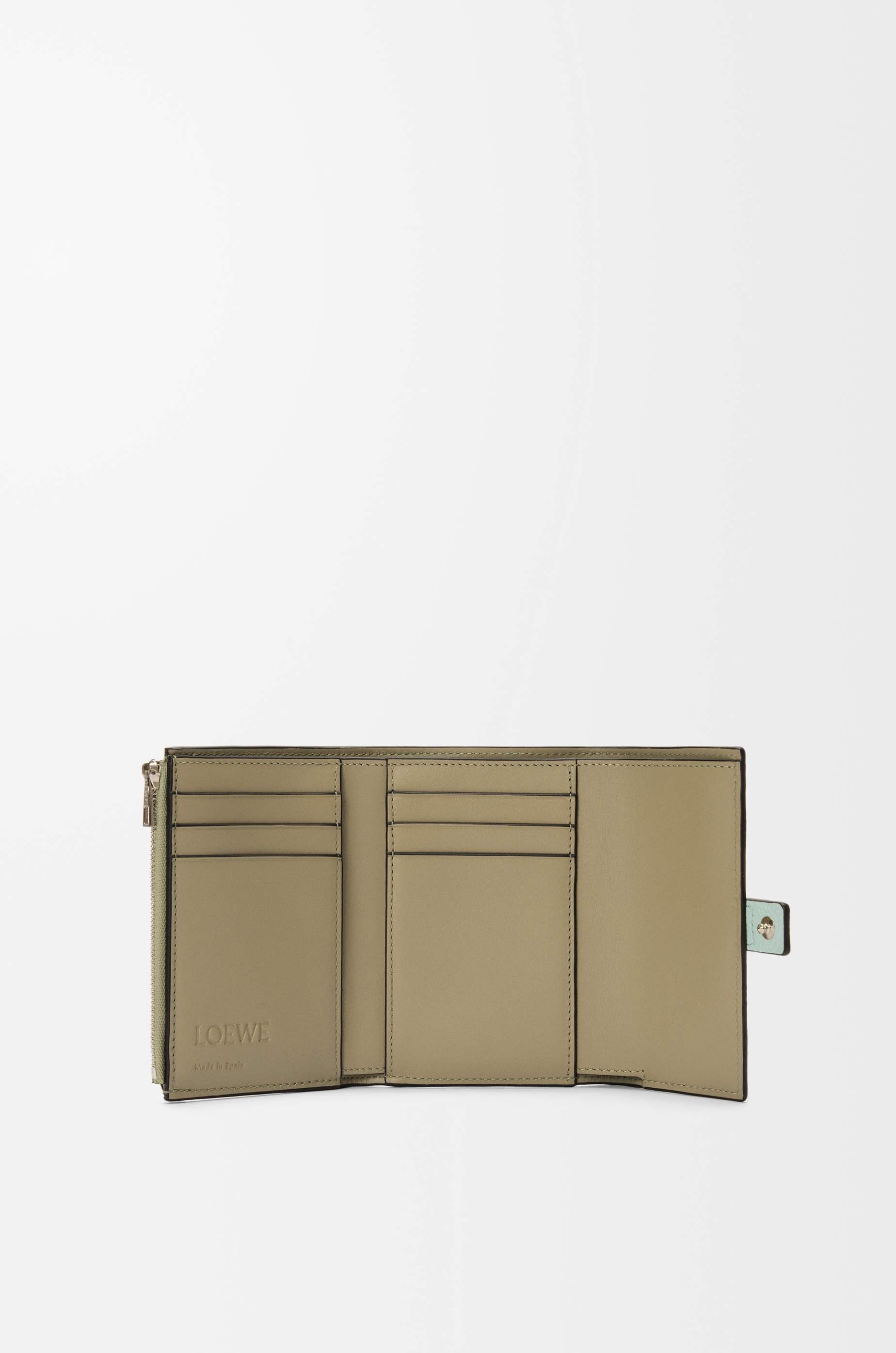 Small vertical wallet in soft grained calfskin - 2