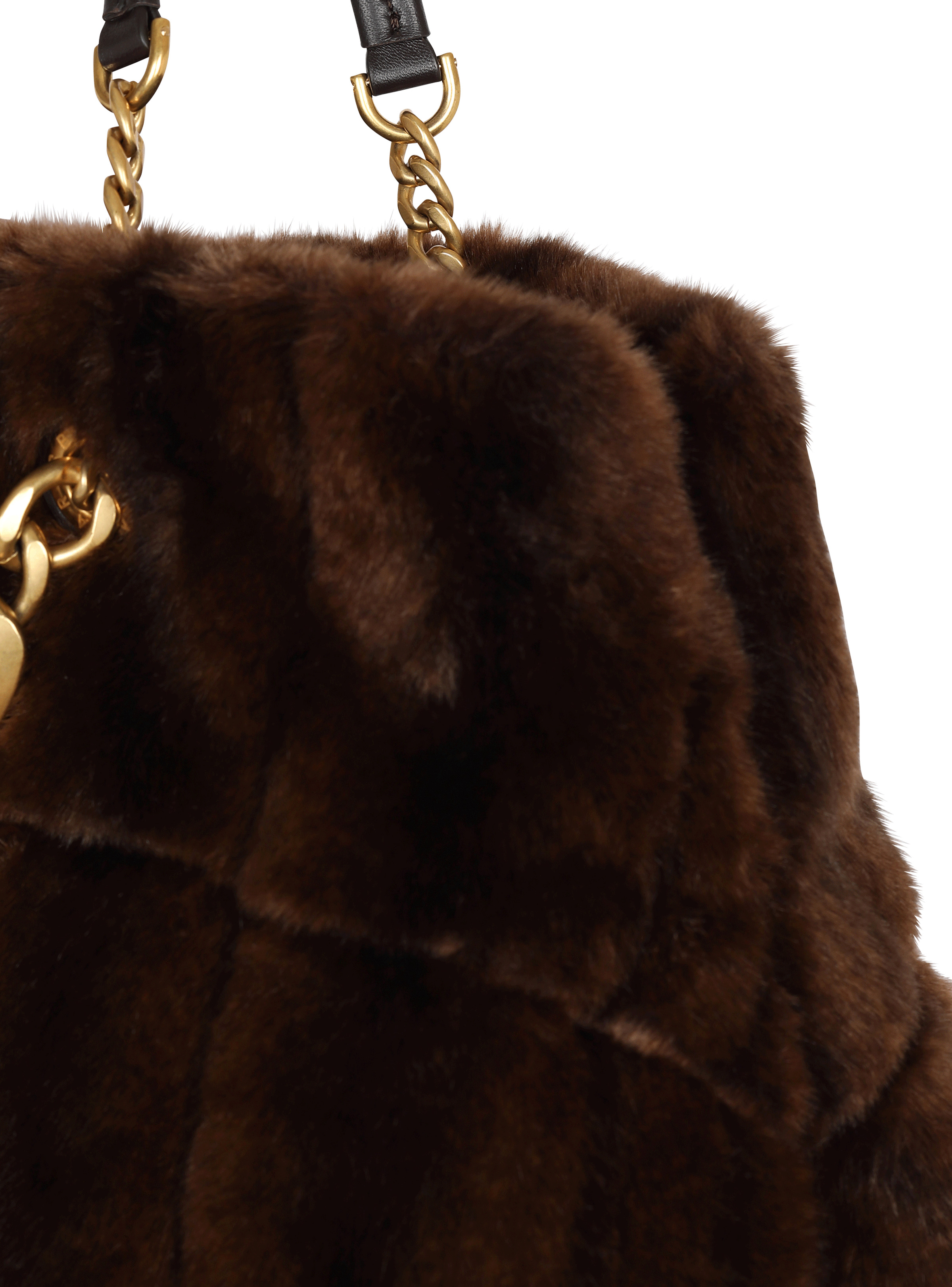 1945 Soft faux fur tote bag - 6