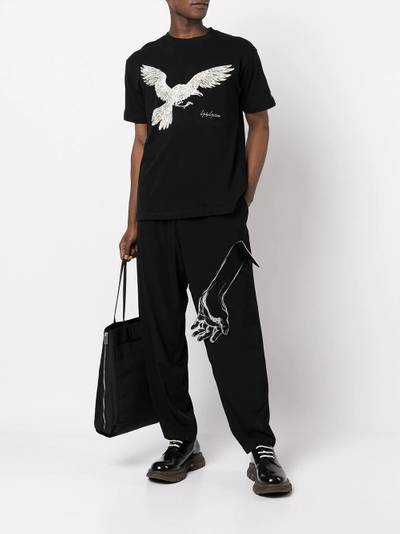 Yohji Yamamoto hand-illustrated tapered trousers outlook