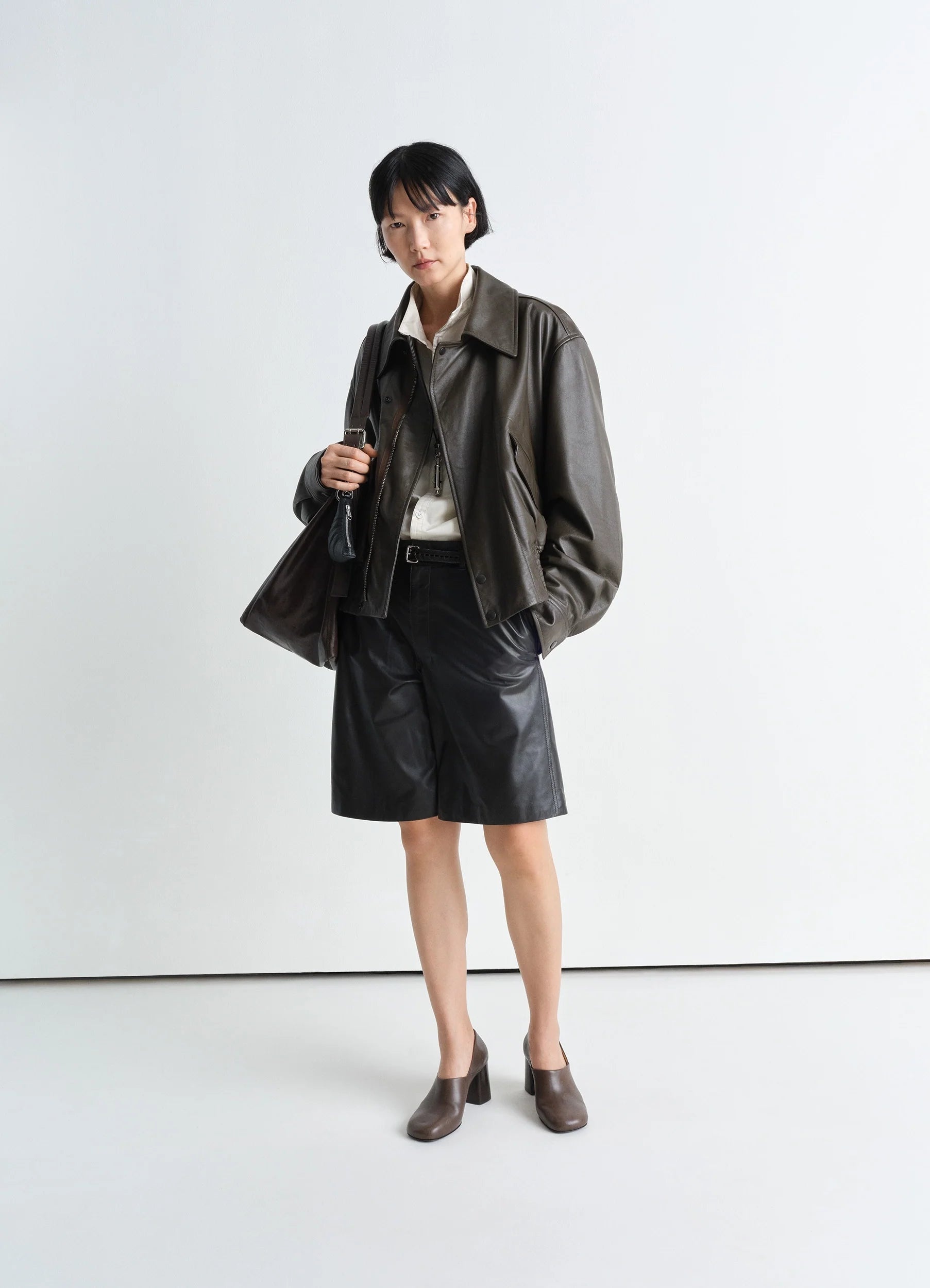 LEATHER BLOUSON - 5