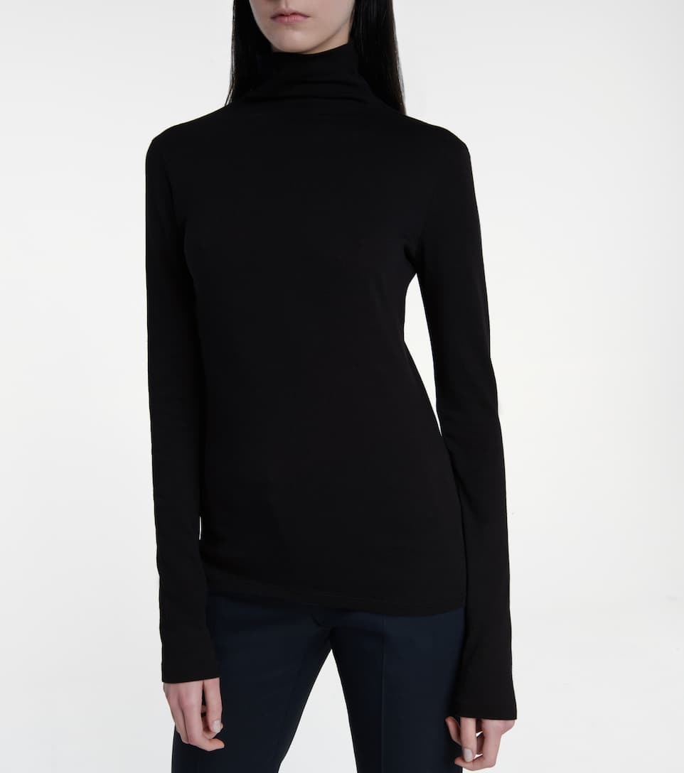 Black Easy Turtleneck - 6