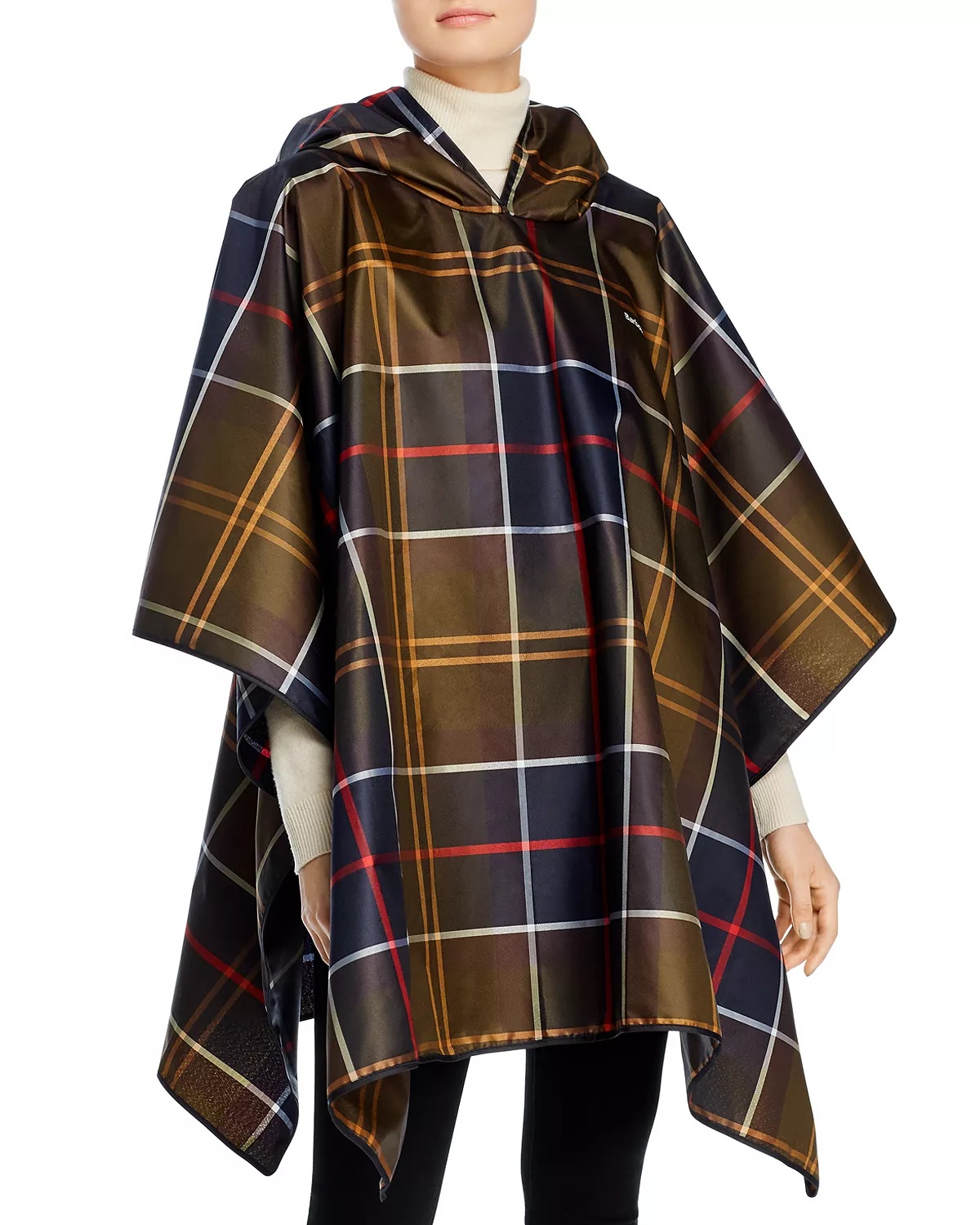 Classic Tartan Packaway Poncho - 1