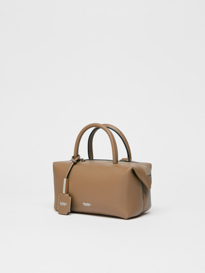Max Mara HOLDALLS Small shiny leather satchel bag outlook