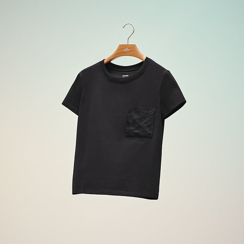 Straight embroidered pocket t-shirt - 4