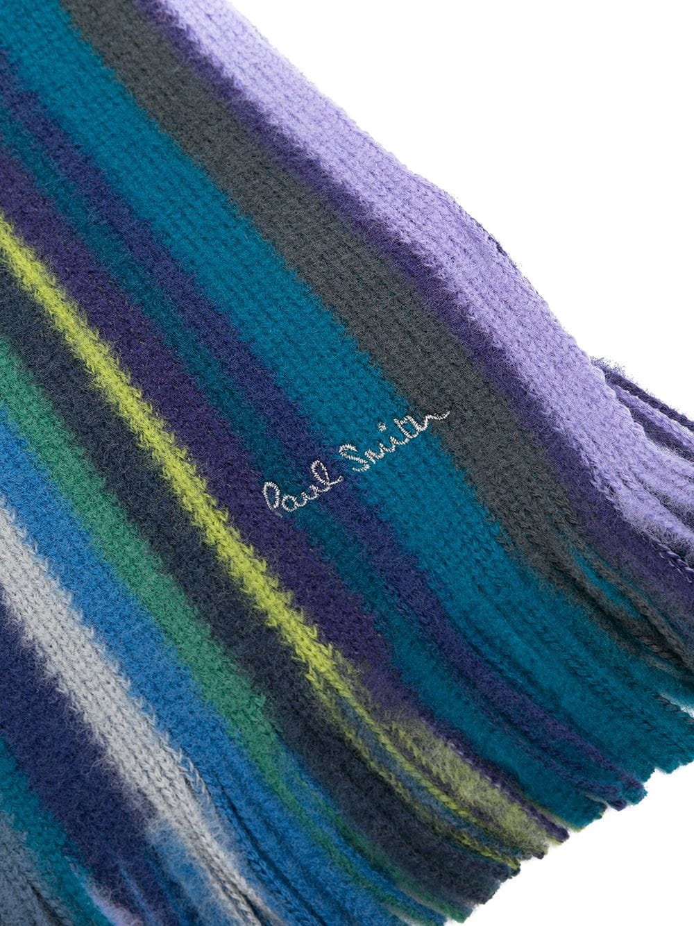 stripe knit scarf - 3