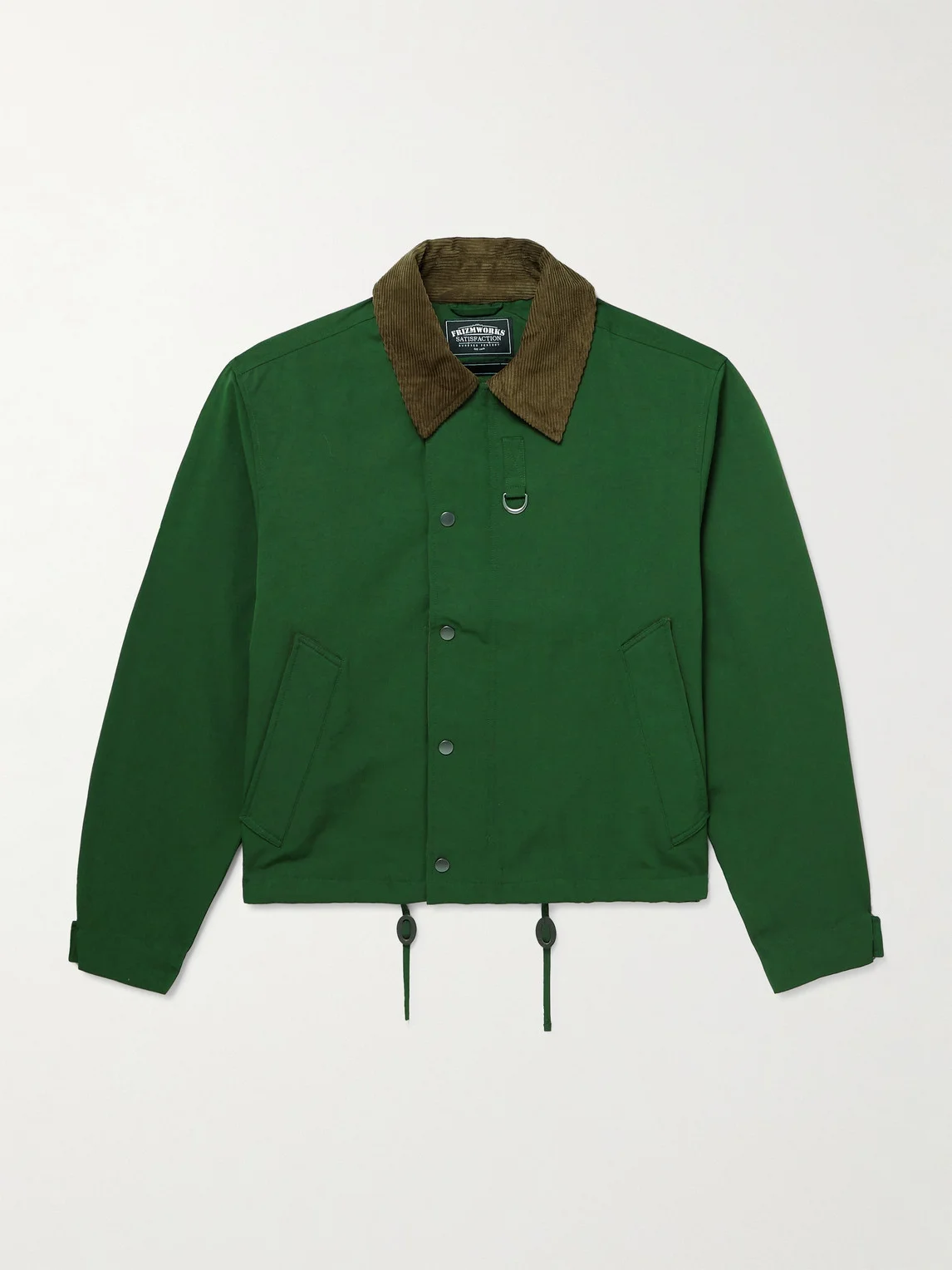 Corduroy-Trimmed Cotton-Blend Jacket - 1