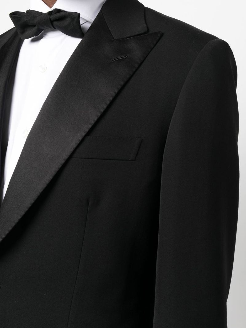 peak-lapels single-breasted suit - 5