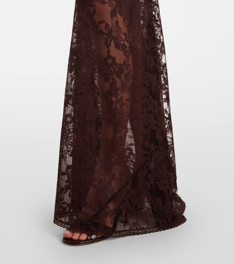 Off-shoulder lace gown 5