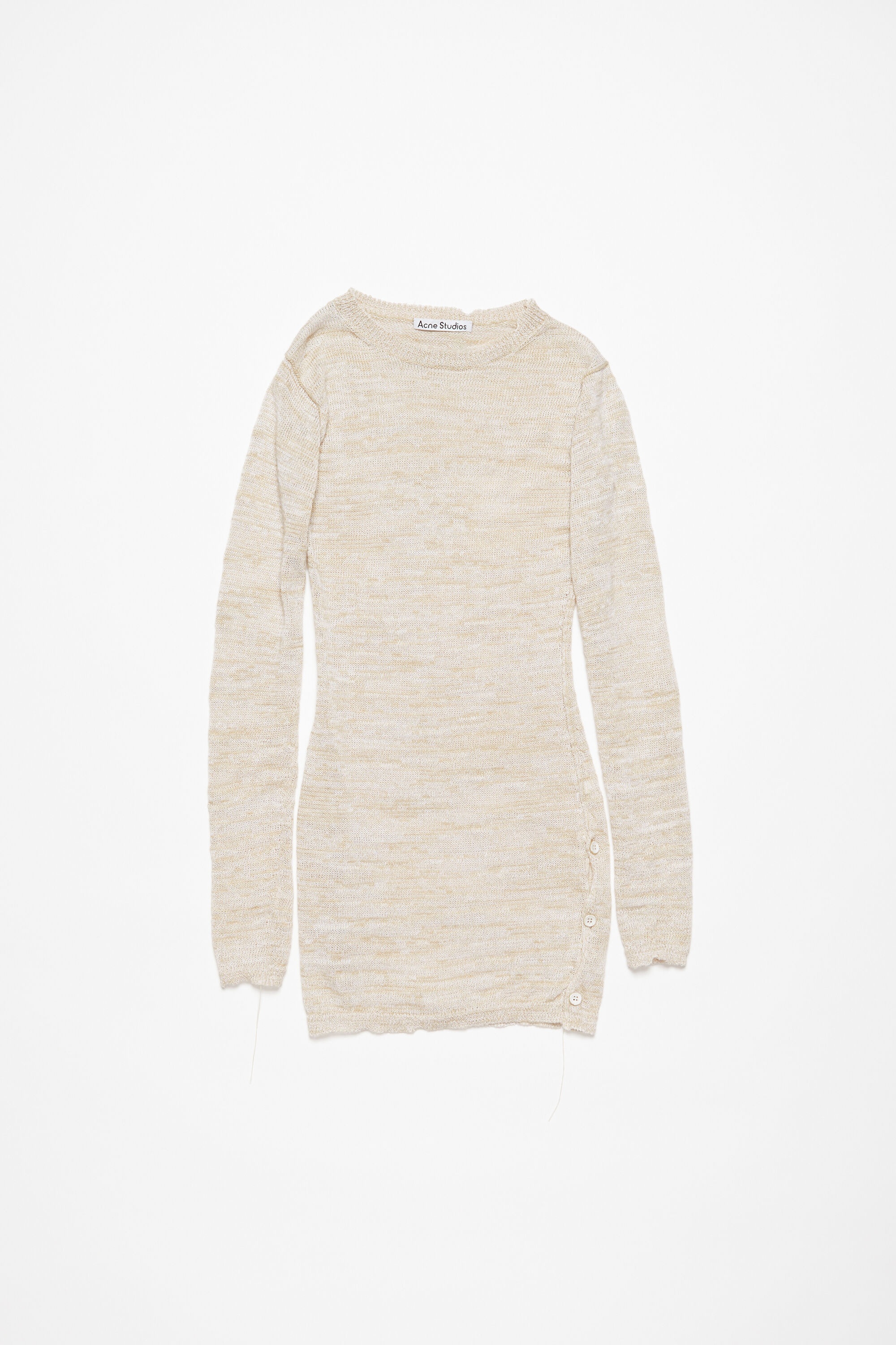 Crew neck knit top - Off white - 6