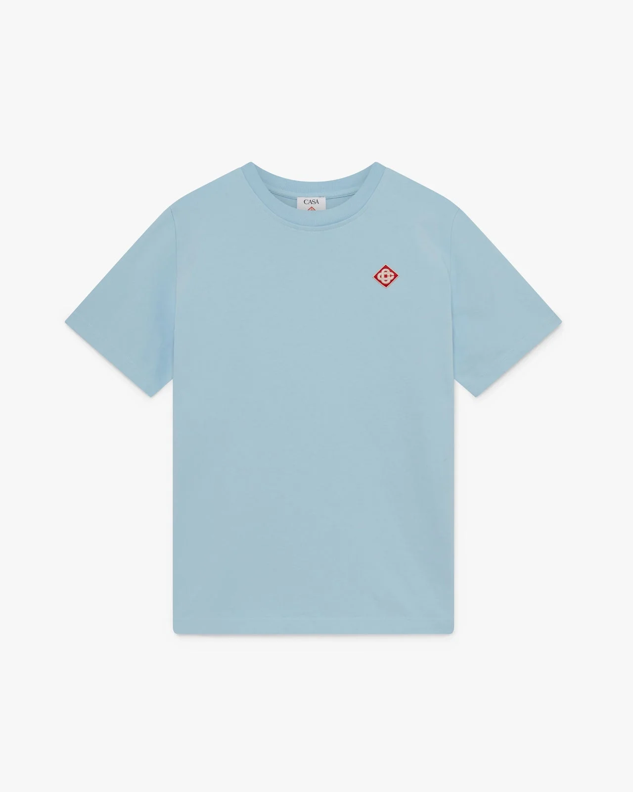 Pale Blue Diamond Logo Short Sleeve T‑Shirt - 1