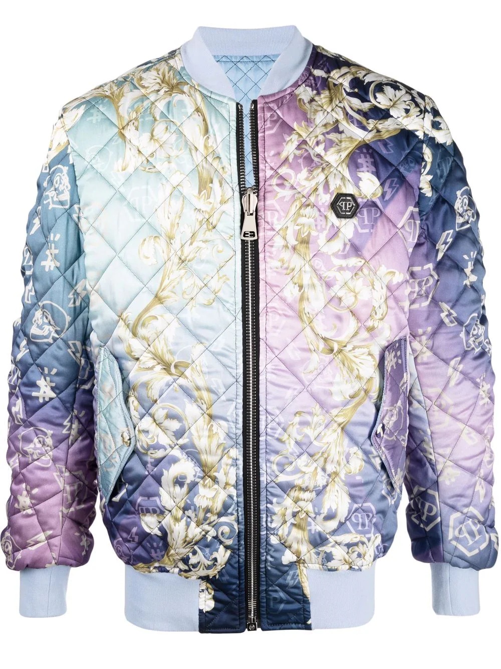 New Baroque quilted bomber jacket - 1