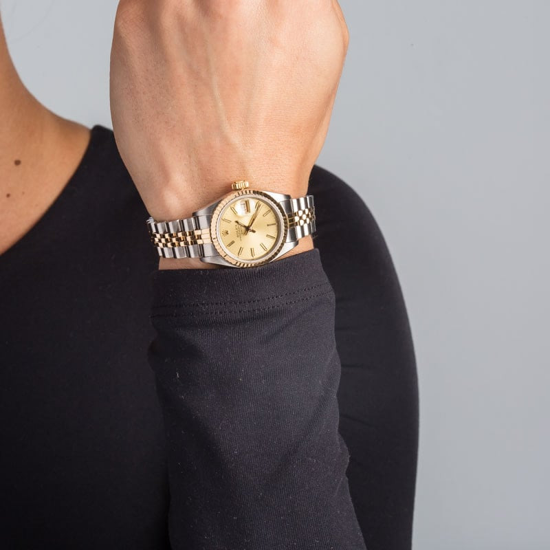 Rolex Lady Datejust 69173 Champagne Dial - 5
