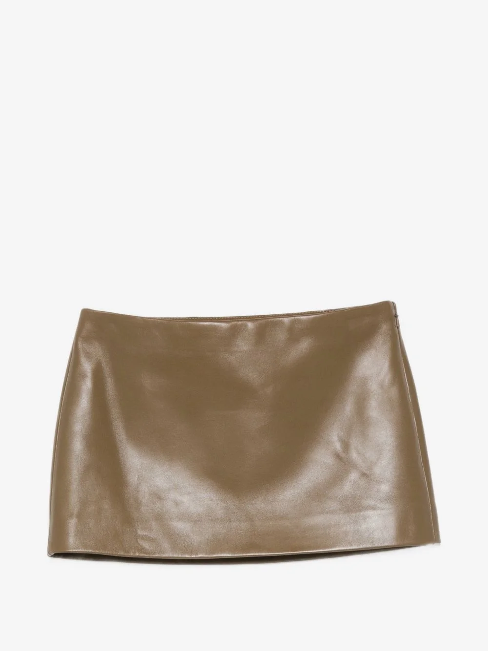 leather mini skirt - 1