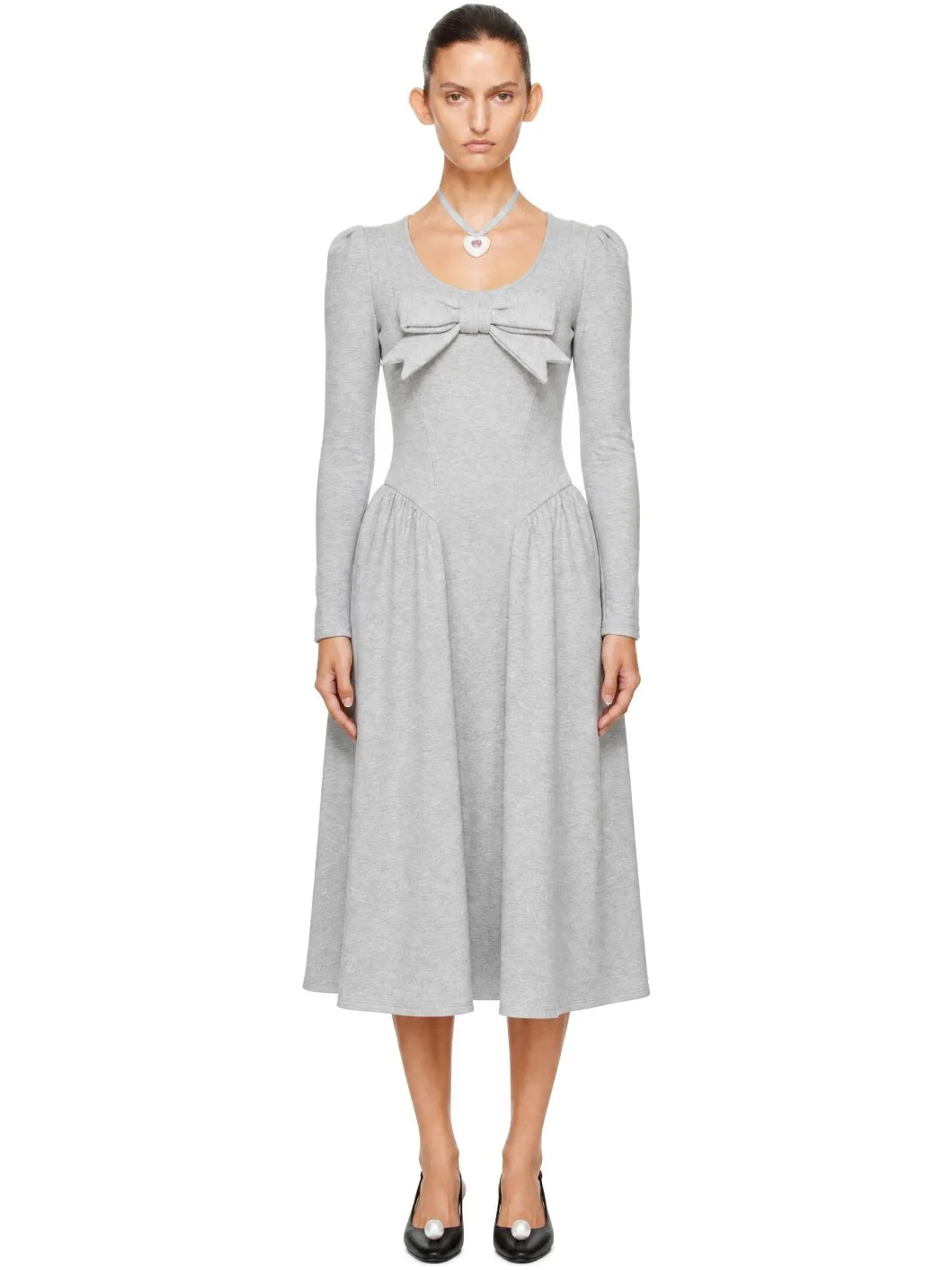 Gray Brussels Maxi Dress - 1